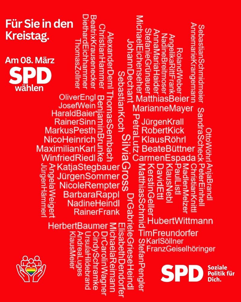 Für Sie in den Kreistag - aus Aufhausen: Andrea Luges und Hubert Wittmann