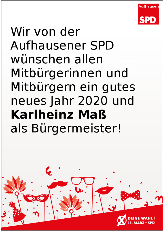 Ein gutes neues Jahr von der SPD Aufhausen